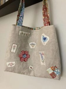 The Birdhouse Maisies Garden Bags Pattern by Natalie Bird
