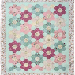 The Birdhouse Willowbrook Hexie English paper pieced Quilt pattern by Natalie