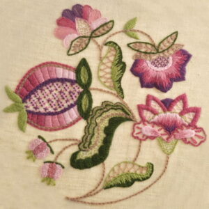 The Bluebird Embroidery Company Crewel Work Kit Pomegranate by Helen Richman