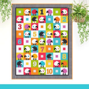 The Red Boot Company Counting Sheep Applique Quilt Pattern
