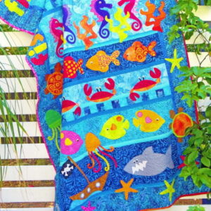 The Red Boot Quilt Company Fishy Fishy Fishy Quilt Pattern by Antonie Alexander