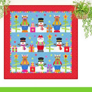 The Red Boot Company Frostys Christmas applique Quilt Pattern Santa Edition