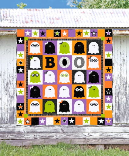 The Red Boot Quilt Company Ghosts and Ghouls Applique Quilt Pattern