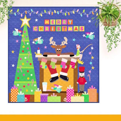 The Red Boot Company Merry and Bright Christmas Applique Children Quilt Pattern