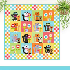 The Red Boot Company Pretty Little Kitties Novelty Applique Quilt Pattern