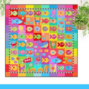 The Red Boot Company Novelty fish design applique quilt pattern