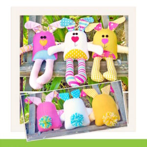 The Red Boot Quilting Company The Carrot Club Soft toy pattern
