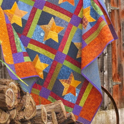 The Red Boot quilt Company Barn Stars Quilt Pattern By Antonie Alexander