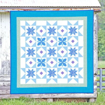 The Red Boot quilt Company Midnight Blue Quilt Pattern By Antonie Alexander