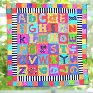 The Red Boot quilt Company Scrappy Alphabet Quilt Pattern By Antonie Alexander