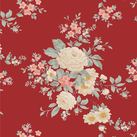 Tilda Merry Little Cristmas Carol floral design