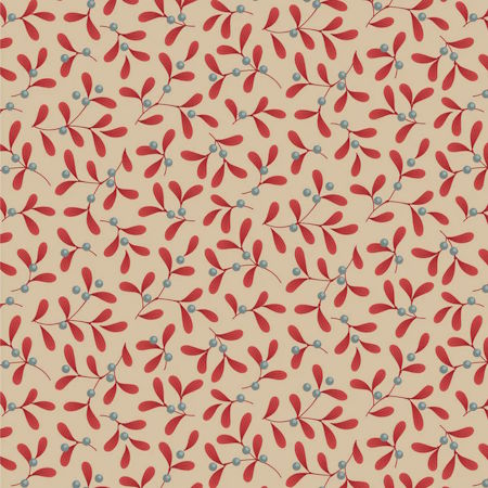 Tilda Merry Little Christmas Mistletoe Red