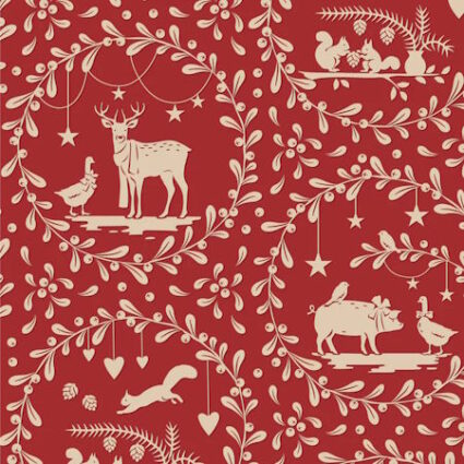 Tilda Merry Little Christmas Burgundy Paperscenes
