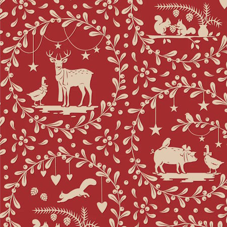 Tilda Merry Little Christmas Burgundy Paperscenes