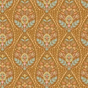 Tilda Sanctuary Adina Ochre Cotton Fabric