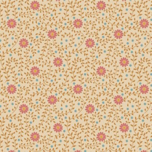 Tilda Sanctuary Daisy Dream Tan Cotton Fabric