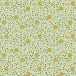 Tilda Sanctuary Daisy dream Pistachio cotton fabric