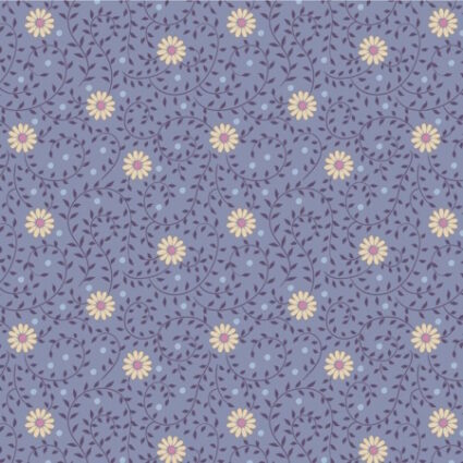 Tilda Sanctuary Daisy dream Pitch Blue Cotton Fabric