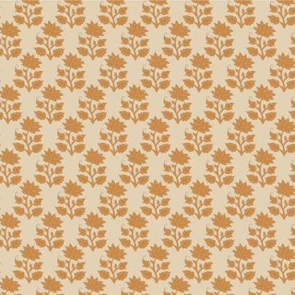 Tilda Sanctuary Mira Ochre Cotton fabric