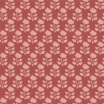 Tilda Sanctuary Mira Rhubarb cotton Fabric