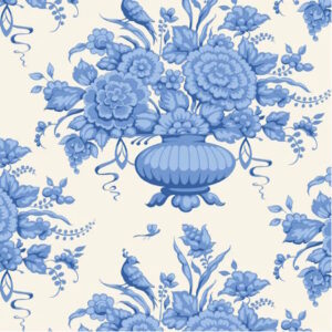 Tilda Something Blue Afina Cotton Fabric