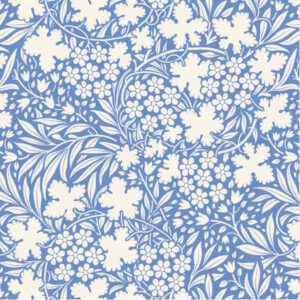 Tilda Something Blue Bushblooms Blue cotton Fabric