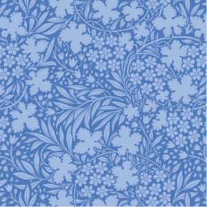 Tilda Something Blue Bushbloom Cornflower Blue Cotton Fabric