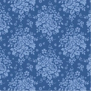 Tilda Something Blue Picknic Denim cotton fabric