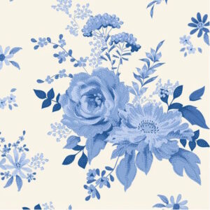 Tilda Something Blue Wildgarden Blue cotton fabric