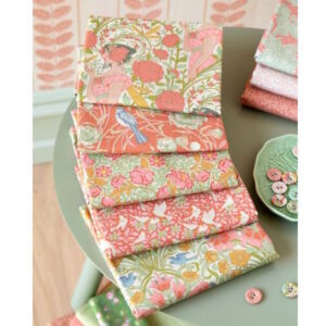 Tilda Songbird 5 Fat Quarters Coral