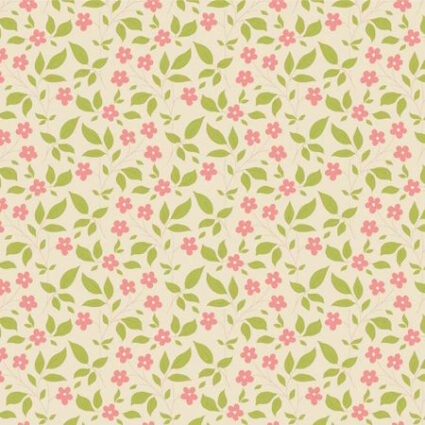 Tilda Sunday Brunch Tipsy Cream Pink Cotton Fabric