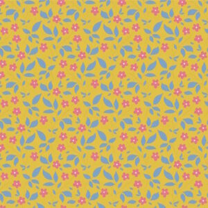 Tilda Sunday Brunch Tipsy Yellow Cotton Fabric