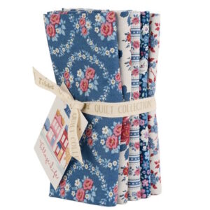 Tilda Village Life 5 Fat Quarters Blue