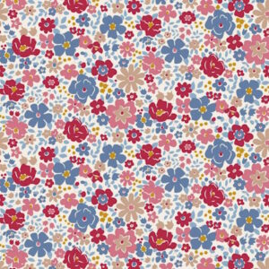 Tilda Village Life Esther Cool Cream Cotton Fabric