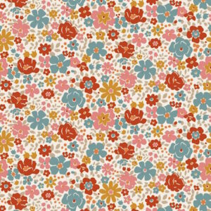 Tilda Village Life Esther Warm Cream Cotton Fabric
