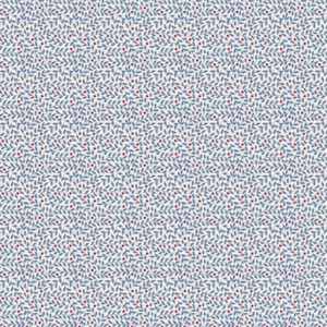 Tilda Village Life Lillian Blue Cotton Fabric