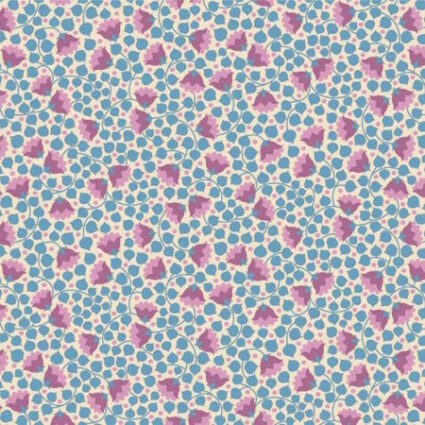 Tilda Wallflower Bellflower Blue cotton fabric
