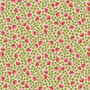 Tilda Wallflower Bellflower Green cotton Fabric