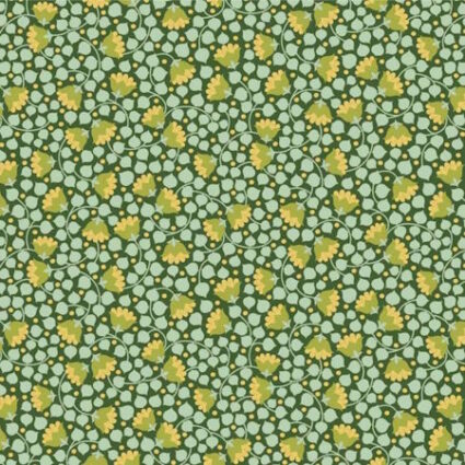 Tilda Wallflower Bellflower pine cotton fabric