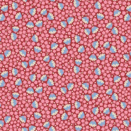 Tilda Wallflower Bellflower Pink Cotton Fabric