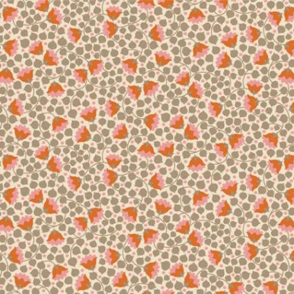 Tilda Wallflower Bellflower Sand cotton fabric