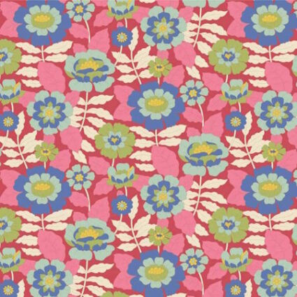 Tilda Wallflower Beverley Pink Cotton Fabric