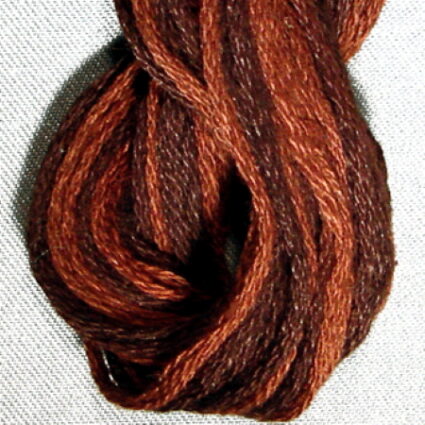 Valdani 6 Ply Embroidery Thread Burnt Chocolate