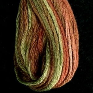 Valdani 6 Ply variegated embroidery Floss Copper Leaf