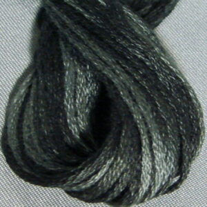 Valdani 6 Stranded Variegated Embroidery Thread Blue Black Heirloom Collection