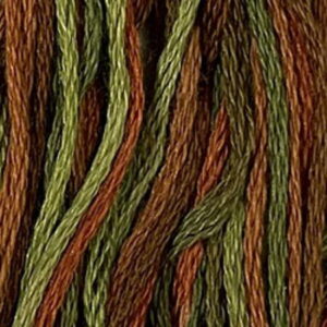 Valdani 6 Stranded Variegated Embroidery Thread Copper Leaf