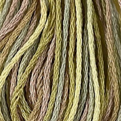 Valdani 6 stranded Variegated Embroidery Thread Distant Grass
