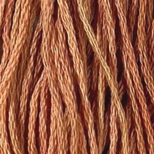 Valdani 6 Stranded Variegated Embroidery Thread Rusted orange
