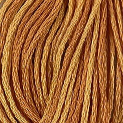 Valdani 6 Stranded Variegated Embroidery Thread Rusty Gold