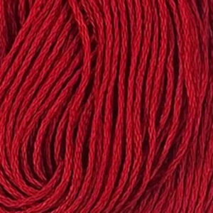 Valdani 6 Stranded solid Embroidery Thread Turkey Red